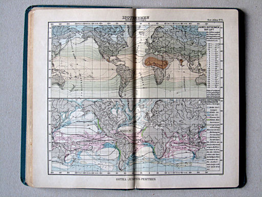 Justus Perthes' See-Atlas (1894)
5. Isothermen und Meeresströmungen