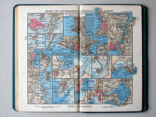 Justus Perthes' See-Atlas (1894)
18. Häfen des Mittelmeers u. Indischen Oceans