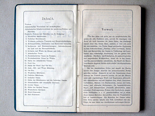 Justus Perthes' See-Atlas (1899)
Inhoudsopgave, voorwoord / Table of contents, preface