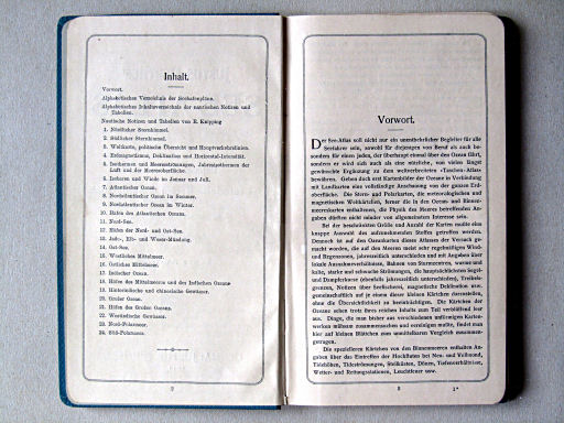Justus Perthes' See-Atlas (1911)
Inhoudsopgave, voorwoord / Table of contents, preface