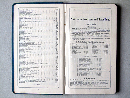 Justus Perthes' See-Atlas (1914)
Overzicht tabellen / Overview of tables