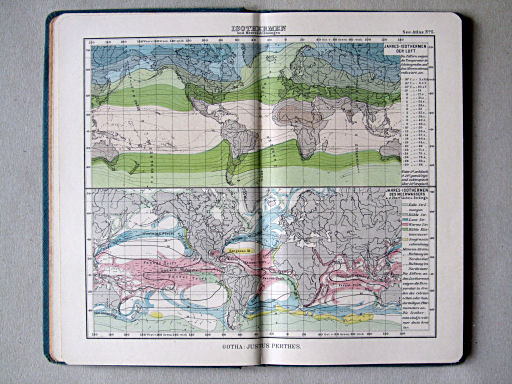 Justus Perthes' See-Atlas (1914)
5. Isothermen und Meeresströmungen