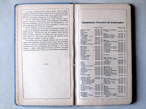 Justus Perthes' See-Atlas (1922)
Voorwoord, havenplattegronden / Preface, harbor plans