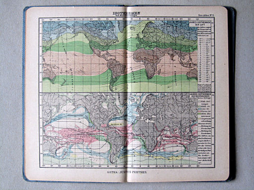 Justus Perthes' See-Atlas (1922)
5. Isothermen und Meeresströmungen