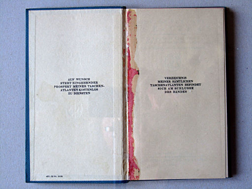 Justus Perthes See-Atlas (1940)
Schutblad voorin / Front endpaper