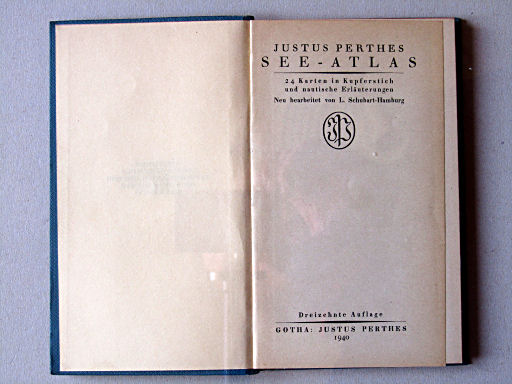 Justus Perthes See-Atlas (1940)
Titelpagina / Title page