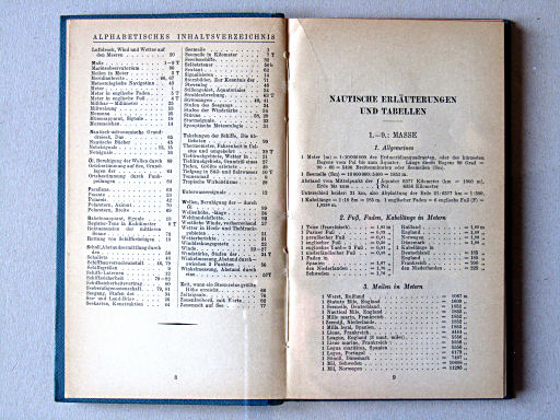 Justus Perthes See-Atlas (1940)
Overzicht tabellen / Overview of tables