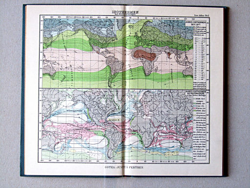 Justus Perthes' See-Atlas (1940)
5. Isothermen und Meeresströmungen