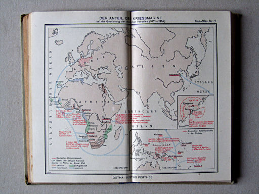 Justus Perthes See-Atlas (1944)
7. Der Anteil der Kriegsmarine bei der Gewinnung der deutschen Kolonien (1871-1914)