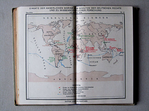 Justus Perthes See-Atlas (1944)
8. Einsatz der Kaiserlichen Marine zum Schutze der deutschen Rechte und zu wissenschaftlicher Forschung von 1871 bis 1914