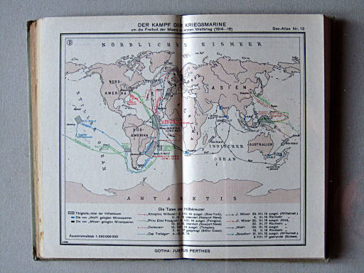 Justus Perthes See-Atlas (1944)
13. Der Kampf der Kriegsmarine (1914-18) D