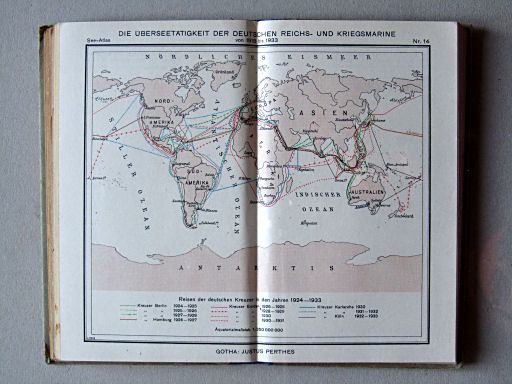 Justus Perthes See-Atlas (1944)
14. Die Überseetätigkeit der Deutschen Reichs- und Kriegsmarine von 1918 bis 1933