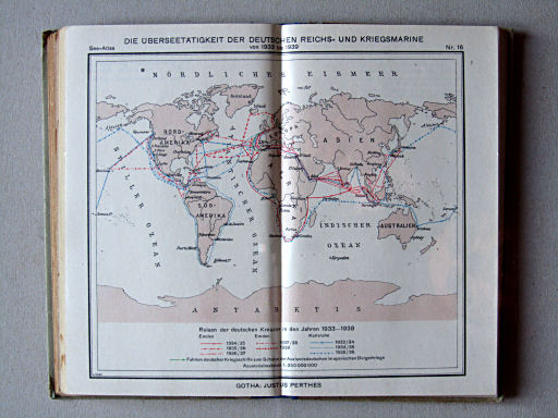 Justus Perthes See-Atlas (1944)
16. Die Überseetätigkeit der Deutschen Reichs- und Kriegsmarine von 1933 bis 1939