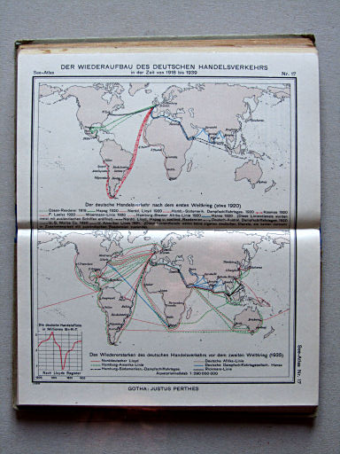 Justus Perthes See-Atlas (1944)
17. Der Wiederaufbau des deutschen Handelsverkehrs in der Zeit von 1918 bis 1939