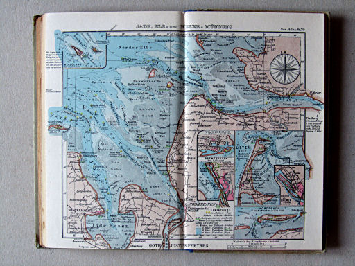 Justus Perthes See-Atlas (1944)
30. Jade, Elb- und Weser-Mündung