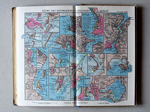 Justus Perthes See-Atlas (1944)
35. Häfen des Mittelmeers u. Indischen Oceans