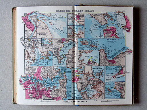 Justus Perthes See-Atlas (1944)
38. Häfen des Grossen Oceans