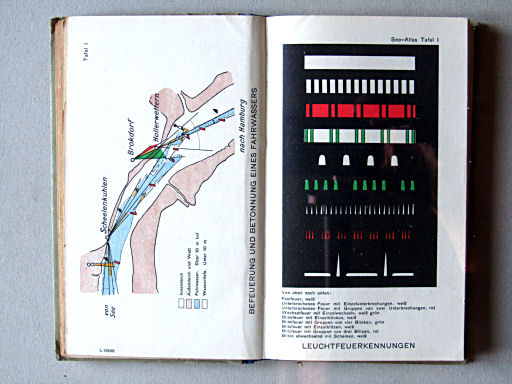 Justus Perthes See-Atlas (1944)
Tafel I. Leuchtfeuerkennungen