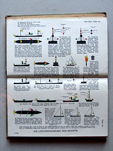 Justus Perthes See-Atlas (1944)
Tafel VII. Die Lichterführung der Schiffe