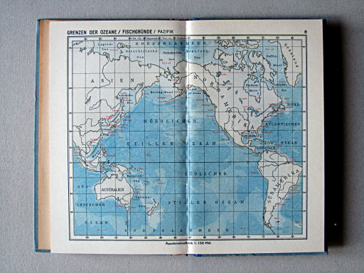 Haack, Die Weltmeere (1954)
8. Grenzen der Ozeane / Fischgründe / Pazifik