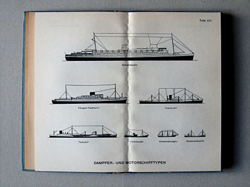 Haack, Die Weltmeere (1954)
Tafel VIII. Dampfer- und Motorschifftypen