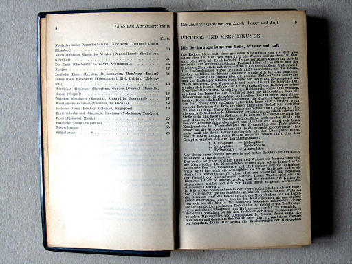 Haack, Die Weltmeere (1962)
Inhoudsopgave 4, tekstdeel / Table of contents 4, text section