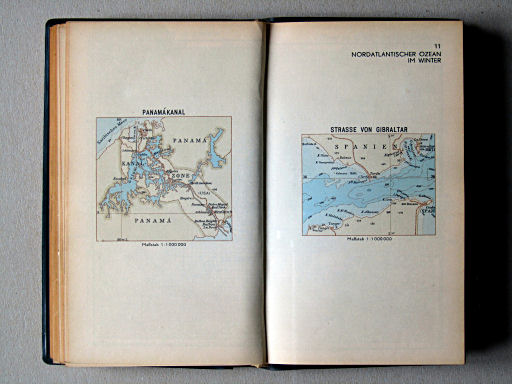 Haack, Die Weltmeere (1962)
10/11. Panamákanal, Strasse von Gibraltar