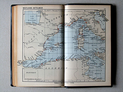 Haack, Die Weltmeere (1962)
16. Westliches Mittelmeer