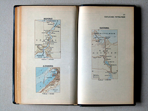 Haack, Die Weltmeere (1962)
16/17. Bosporus, Alexandria, Suezkanal