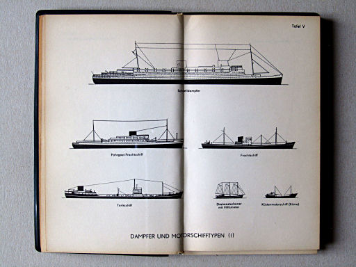 Haack, Die Weltmeere (1962)
Tafel V. Dampfer- und Motorschifftypen (I)