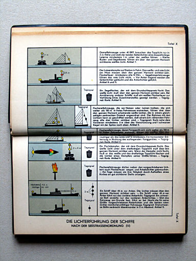 Haack, Die Weltmeere (1962)
Tafel X. Die Lichterführung der Schiffe (II)