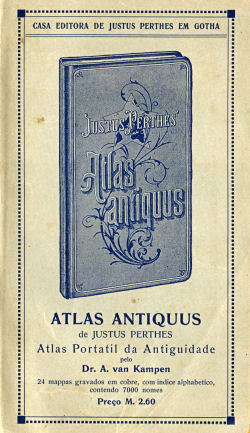 Atlas portatil de Justus Perthes (1911)
Schutblad achterin / Rear endpaper