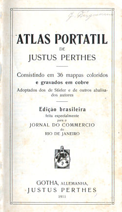 Atlas portatil de Justus Perthes (1911)
Titelpagina / Title page