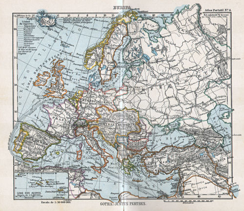 Atlas portatil de Justus Perthes (1911)
4. Europa