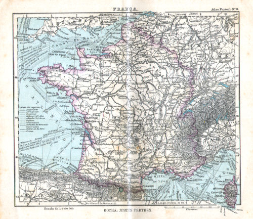 Atlas portatil de Justus Perthes (1911)
8. França