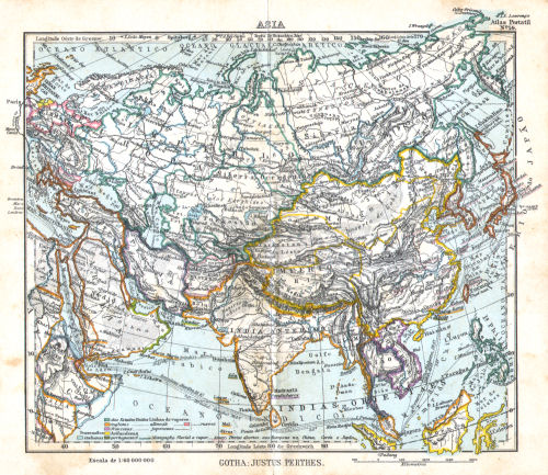 Atlas portatil de Justus Perthes (1911)
14. Asia