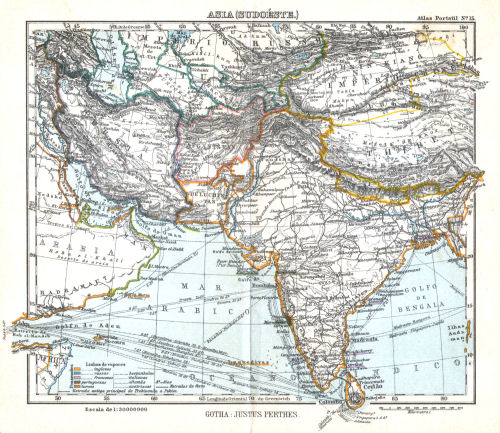 Atlas portatil de Justus Perthes (1911)
15. Asia, Sudoéste