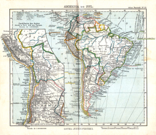 Atlas portatil de Justus Perthes (1911)
22. America do Sul