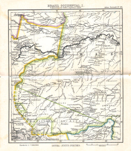 Atlas portatil de Justus Perthes (1911)
25. Brasil Occidental, I