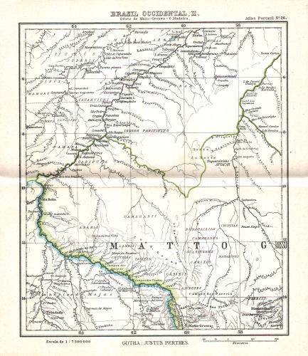 Atlas portatil de Justus Perthes (1911)
26. Brasil Occidental, II