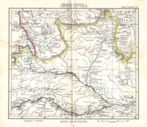 Atlas portatil de Justus Perthes (1911)
27. Brasil Norte, I