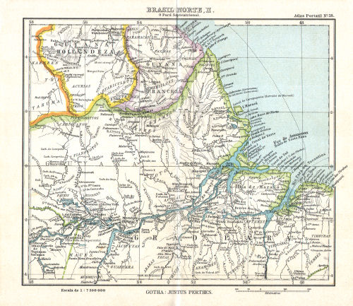 Atlas portatil de Justus Perthes (1911)
28. Brasil Norte, II