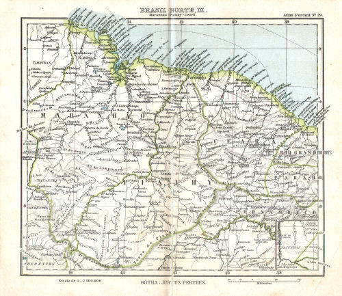 Atlas portatil de Justus Perthes (1911)
29. Brasil Norte, III