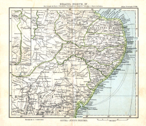 Atlas portatil de Justus Perthes (1911)
30. Brasil Norte, IV