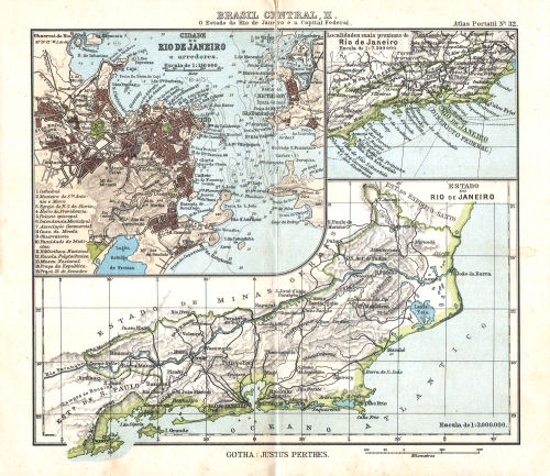 Atlas portatil de Justus Perthes (1911)
32. Brasil Central, II