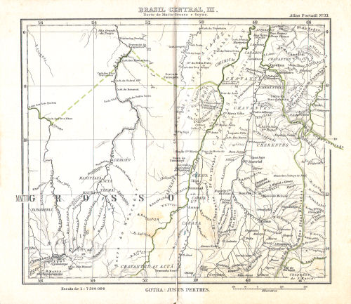 Atlas portatil de Justus Perthes (1911)
33. Brasil Central, III
