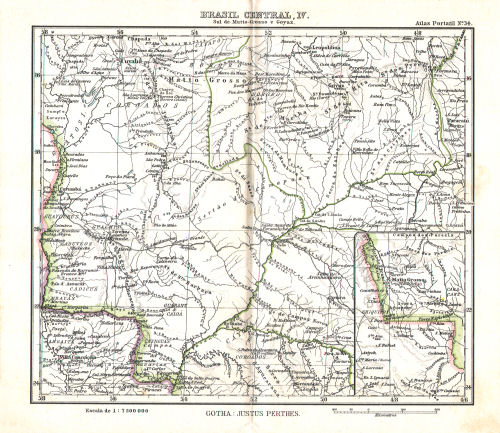 Atlas portatil de Justus Perthes (1911)
34. Brasil Central, IV