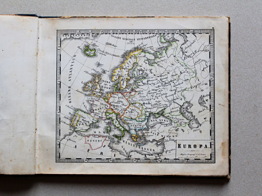 Veladini, Atlante tascabile scolastico, 1855
3. Europa