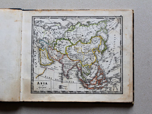 Veladini, Atlante tascabile scolastico, 1855
4. Asia