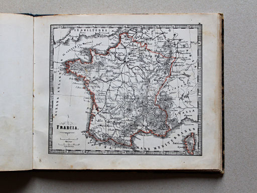 Veladini, Atlante tascabile scolastico, 1855
10. Francia